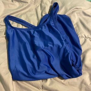 Blue womens speedo one piece